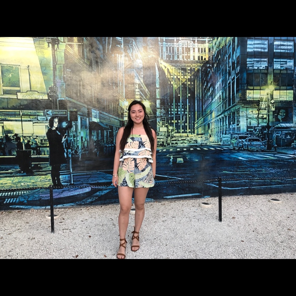 Mink pink romper size M